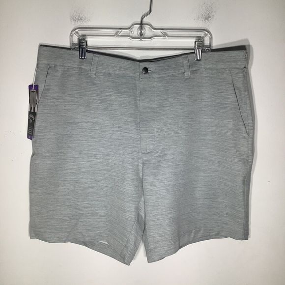 Callaway Mens Opti Dri Stretch Golf Shorts Gray Size 40 (Actual Size 42) NWT - Picture 1 of 8
